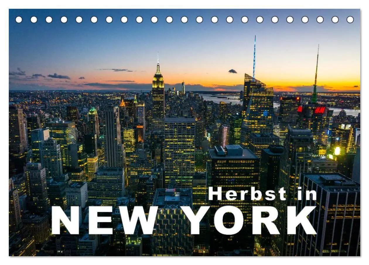 Cover: 9783457982013 | Herbst in New York (Tischkalender 2026 DIN A5 quer), CALVENDO...