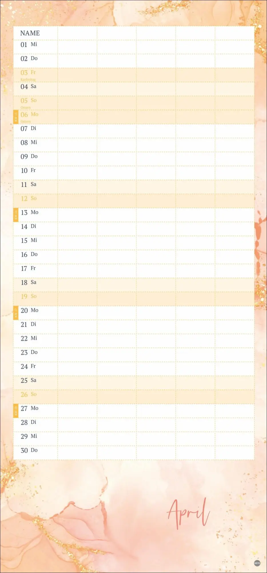 Bild: 9783756412013 | Watercolor Familienplaner 2026 | Kalender | Familienplaner Athesia