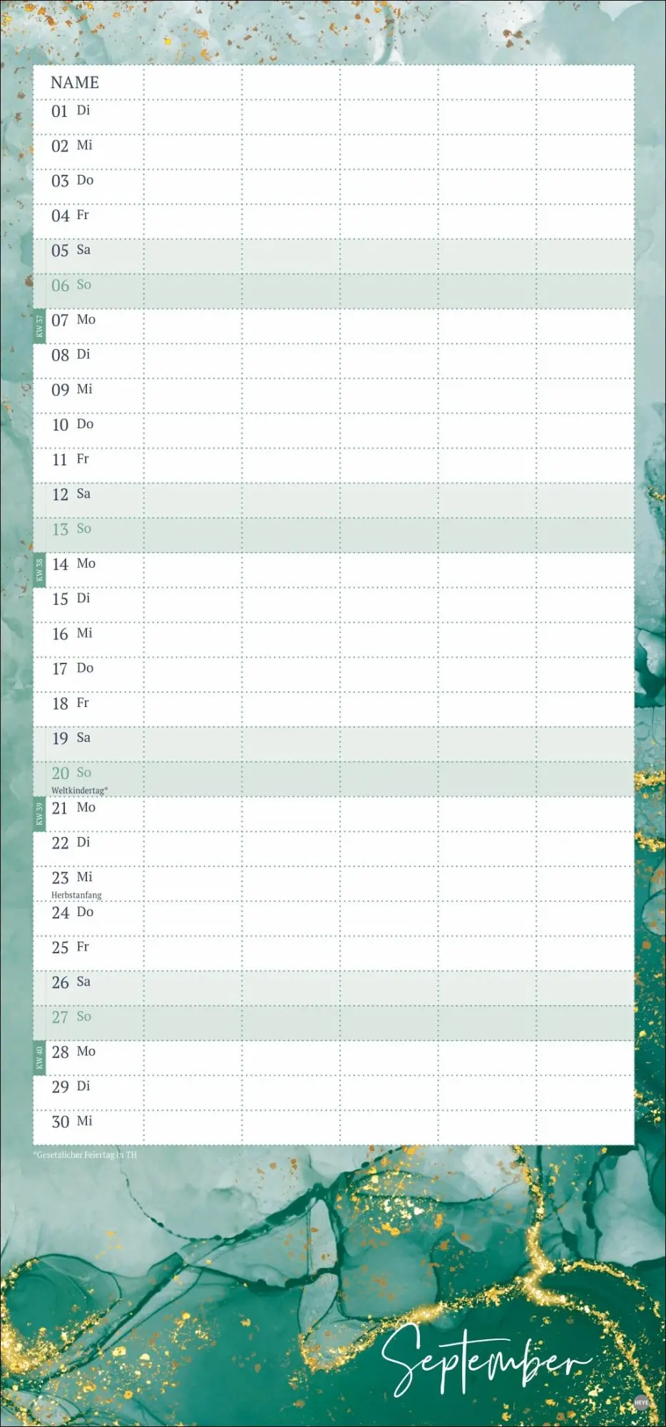 Bild: 9783756412013 | Watercolor Familienplaner 2026 | Kalender | Familienplaner Athesia