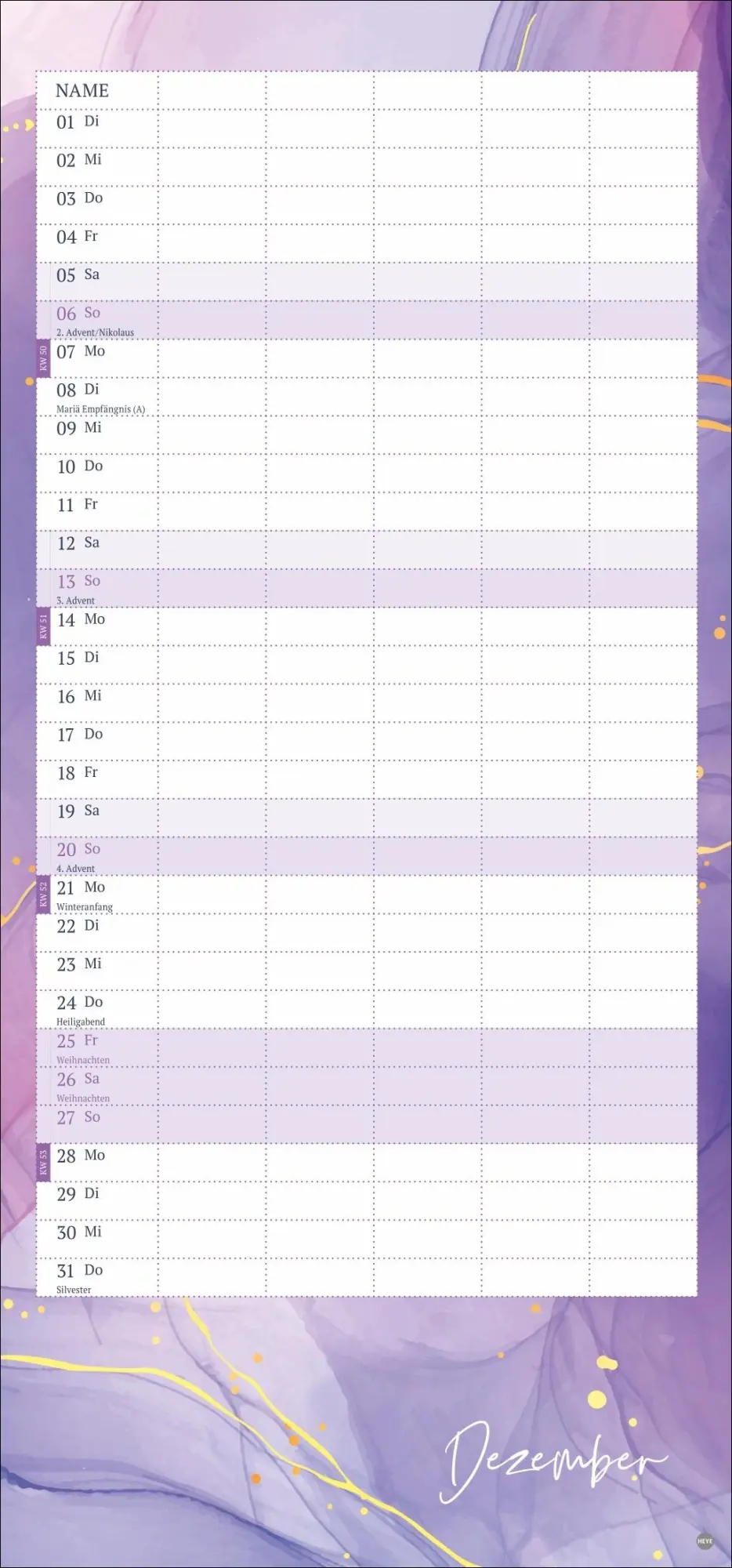 Bild: 9783756412013 | Watercolor Familienplaner 2026 | Kalender | Familienplaner Athesia