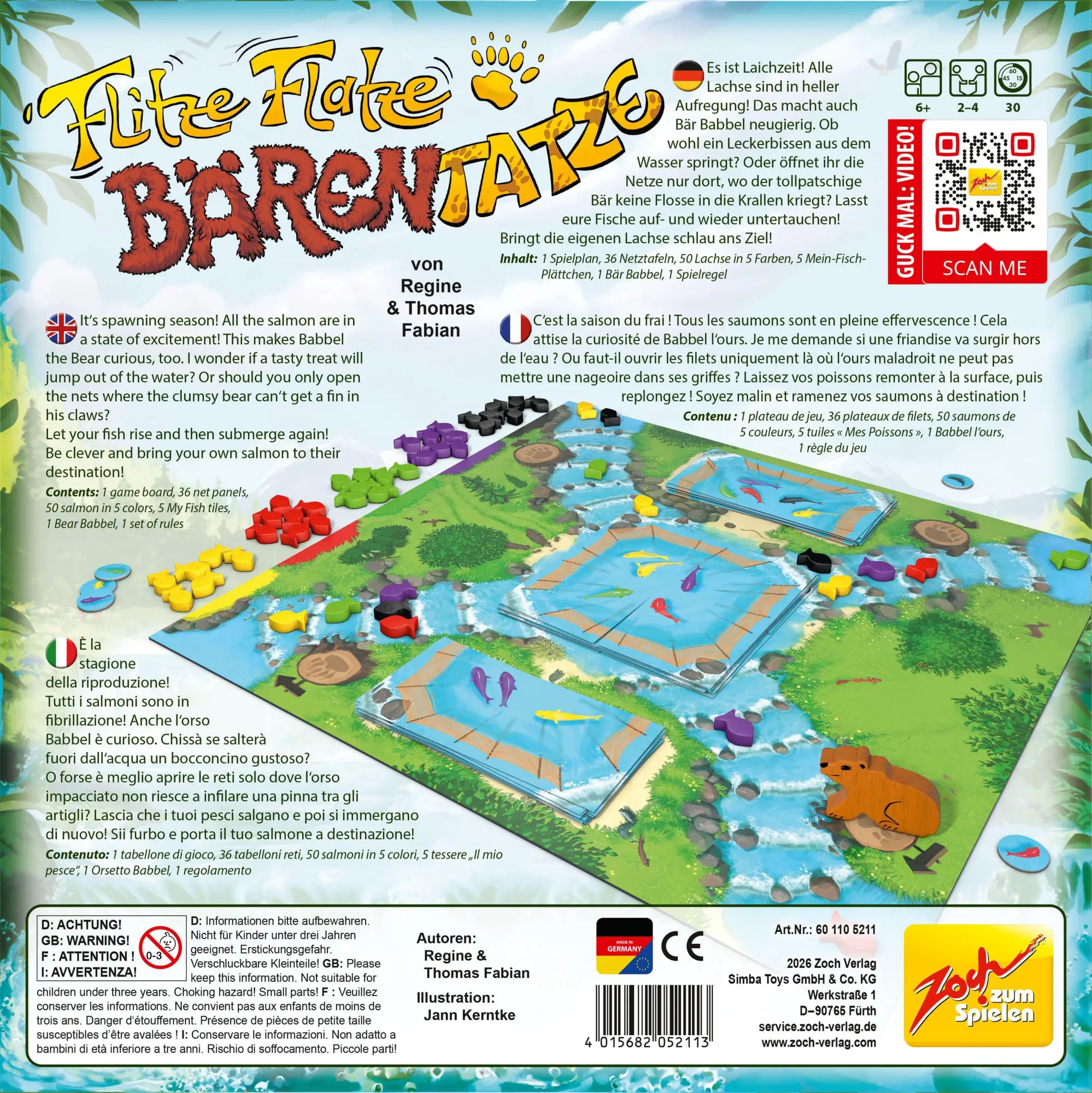 Bild: 4015682052113 | Flitze Flatze Bärentatze | Spiel | 601105211 | Deutsch | 2026