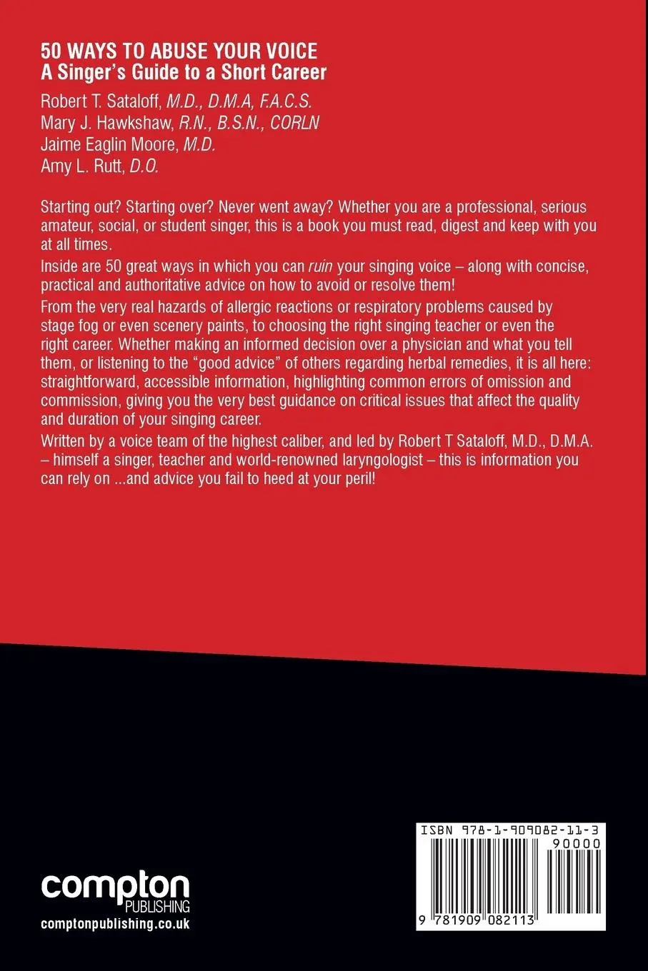 Rückseite: 9781909082113 | 50 Ways to Abuse Your Voice | A Singer's Guide to a Short Career