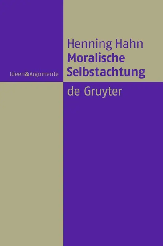 Cover: 9783110202113 | Moralische Selbstachtung | Henning Hahn | Buch | XII | Deutsch | 2008