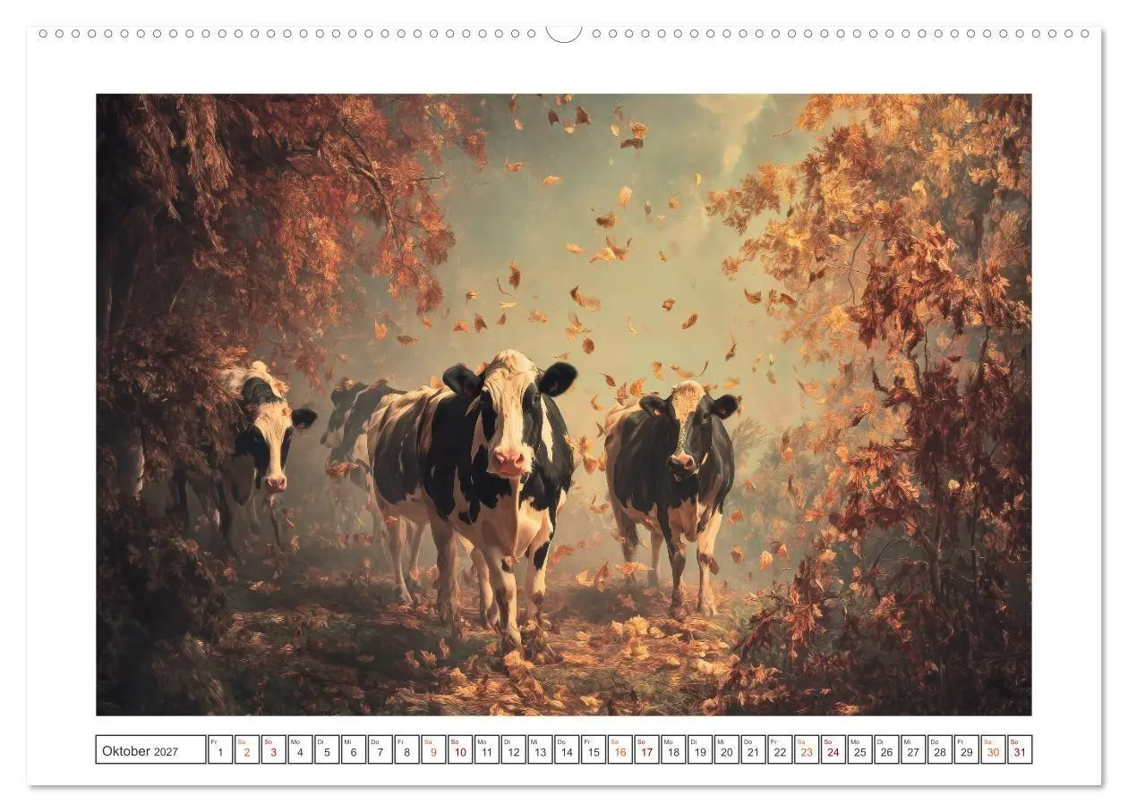 Bild: 9783516752113 | Die edle Kuh (hochwertiger Premium Wandkalender 2027 DIN A2 quer),...