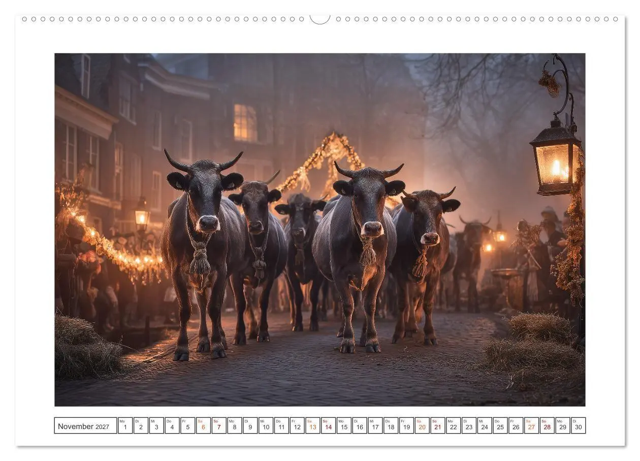 Bild: 9783516752113 | Die edle Kuh (hochwertiger Premium Wandkalender 2027 DIN A2 quer),...
