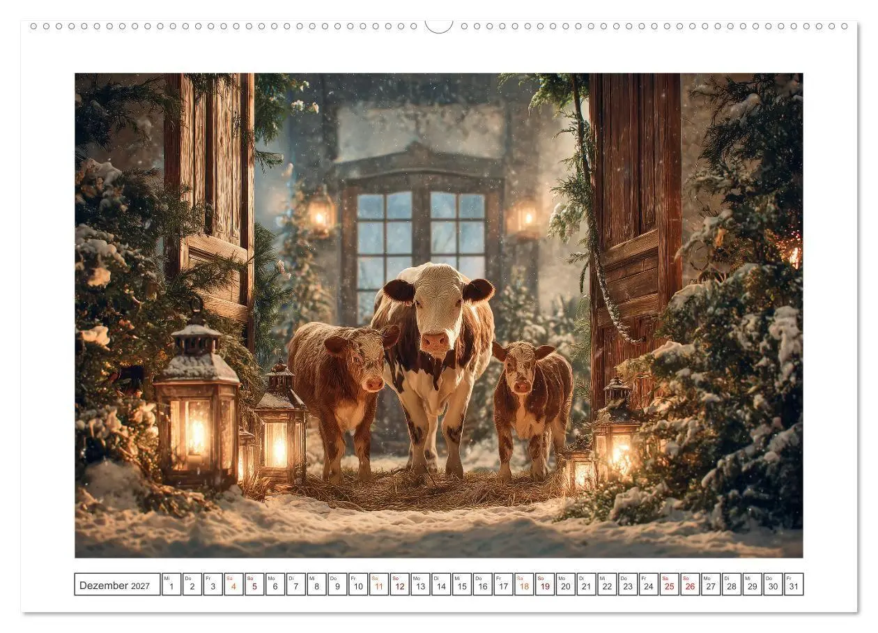 Bild: 9783516752113 | Die edle Kuh (hochwertiger Premium Wandkalender 2027 DIN A2 quer),...