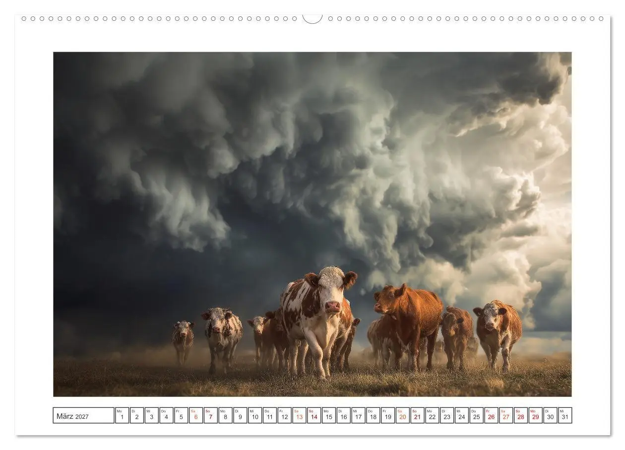 Bild: 9783516752113 | Die edle Kuh (hochwertiger Premium Wandkalender 2027 DIN A2 quer),...