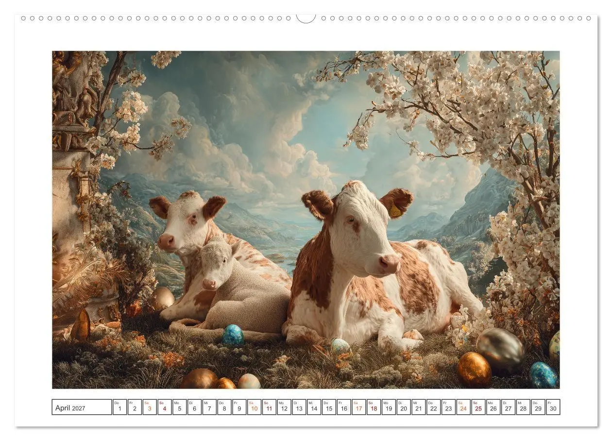 Bild: 9783516752113 | Die edle Kuh (hochwertiger Premium Wandkalender 2027 DIN A2 quer),...