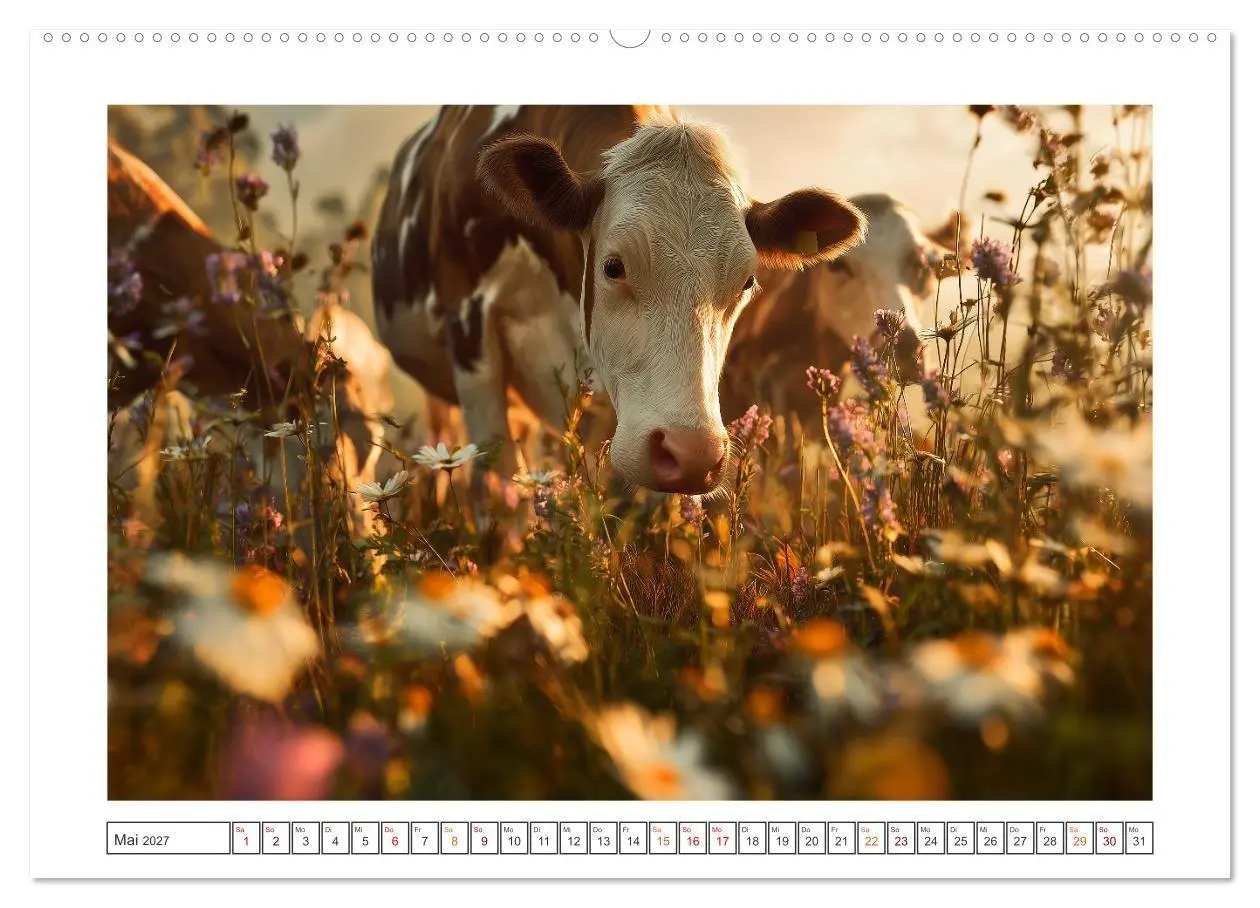 Bild: 9783516752113 | Die edle Kuh (hochwertiger Premium Wandkalender 2027 DIN A2 quer),...