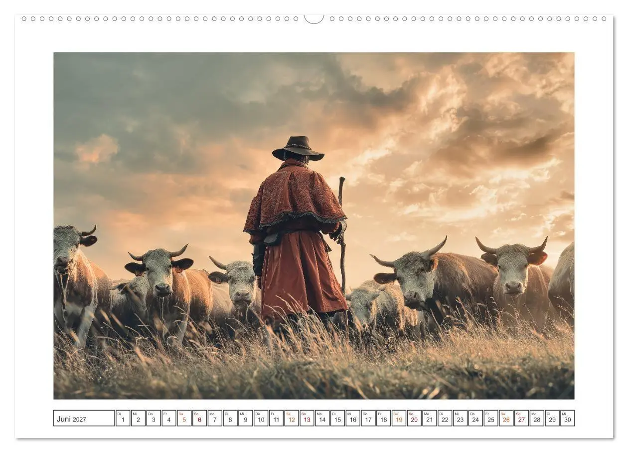Bild: 9783516752113 | Die edle Kuh (hochwertiger Premium Wandkalender 2027 DIN A2 quer),...
