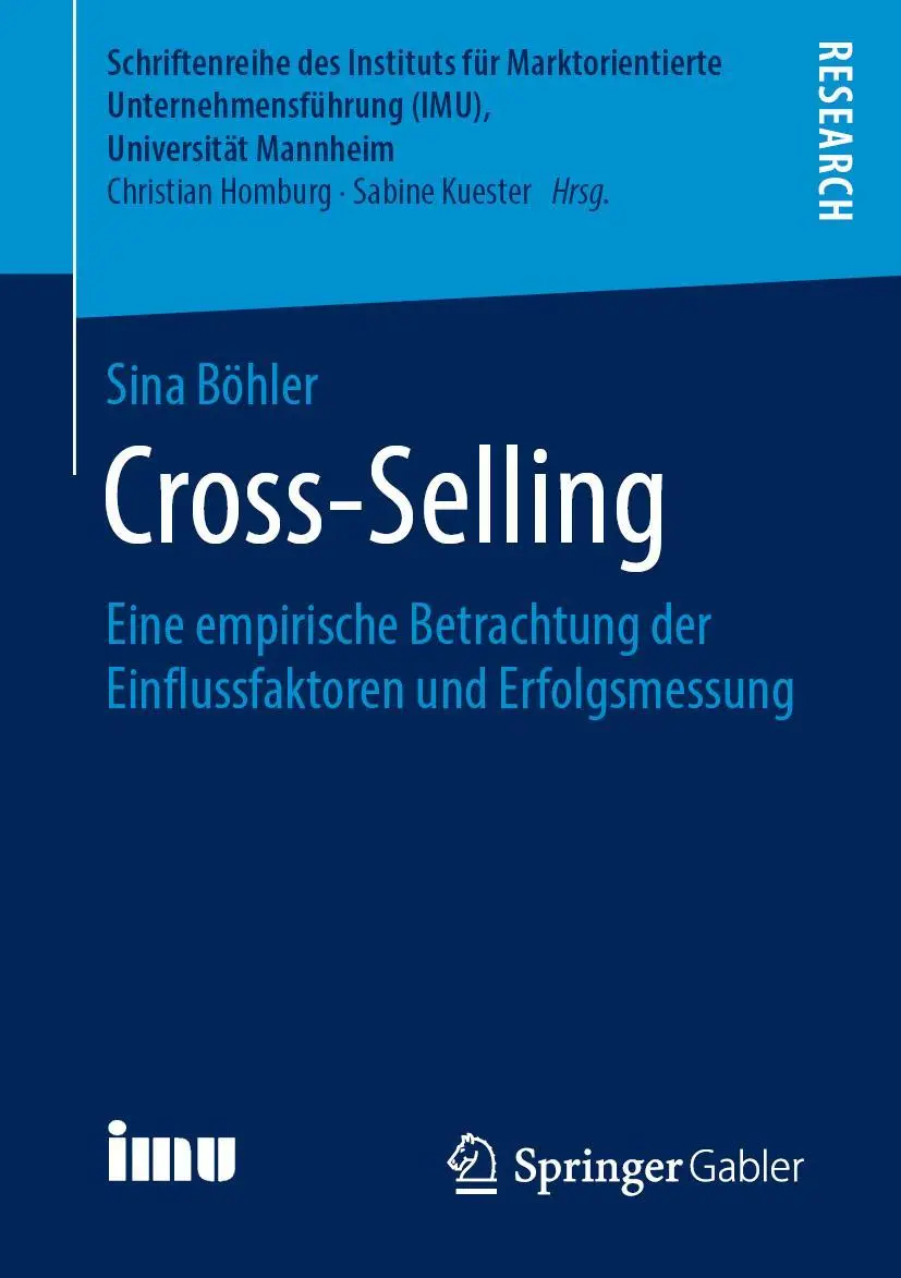Cover: 9783658252113 | Cross-Selling | Sina Böhler | Taschenbuch | xvii | Deutsch | 2019