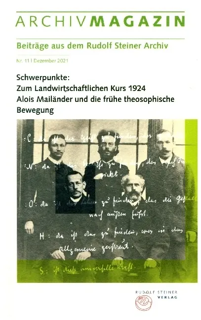 Cover: 9783727482113 | ARCHIVMAGAZIN. Beiträge aus dem Rudolf Steiner Archiv | Taschenbuch