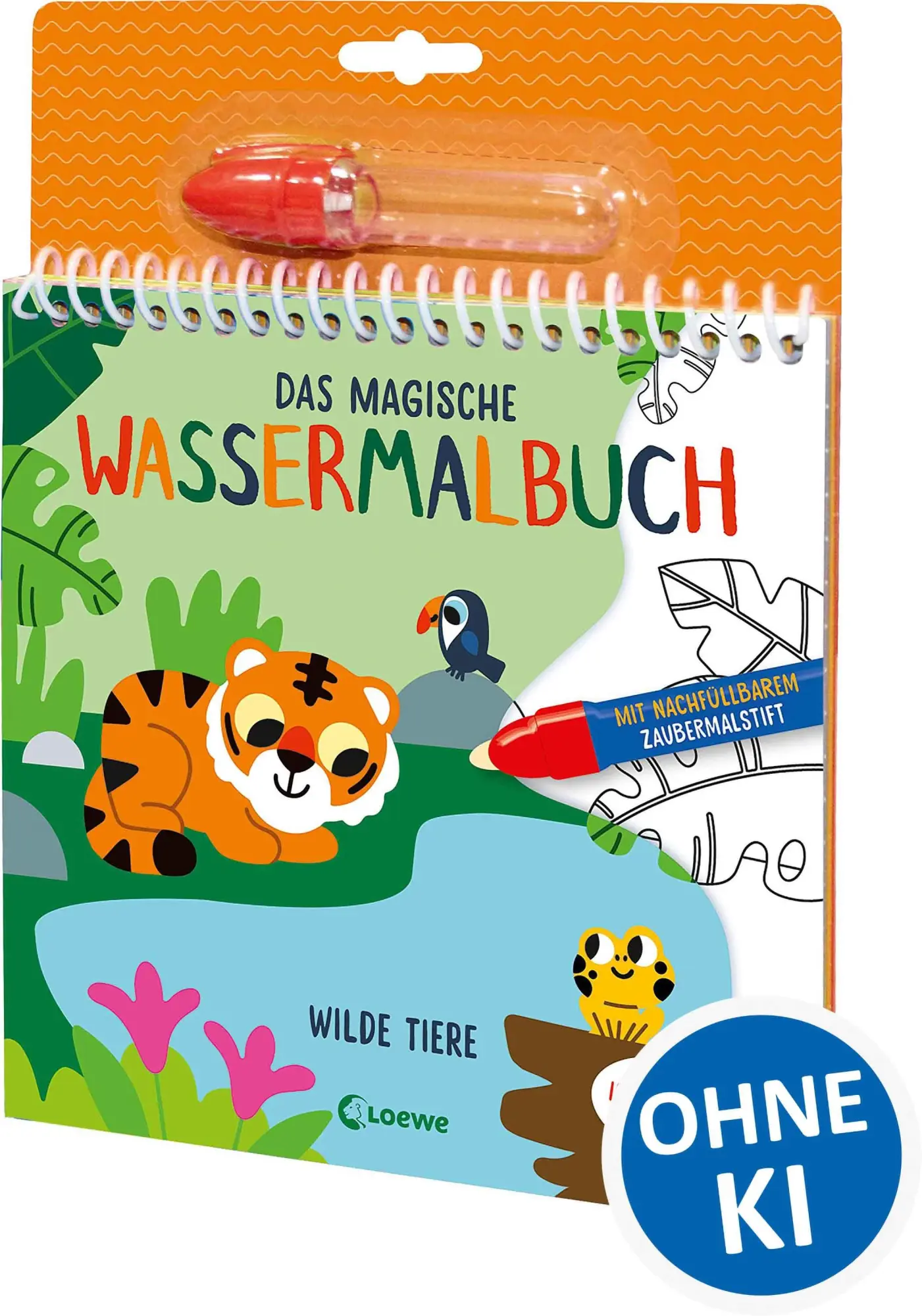 Cover: 9783743222113 | Das magische Wassermalbuch - Wilde Tiere | Svenja Pidde | Taschenbuch