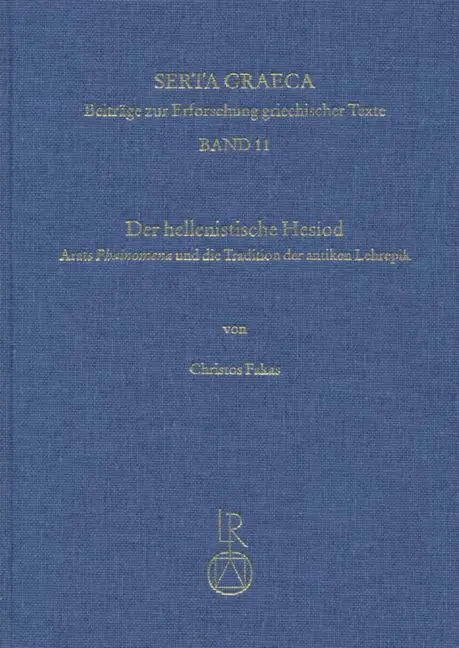Cover: 9783895002113 | Der hellenistische Hesiod | Christos Fakas | Buch | Deutsch | Reichert