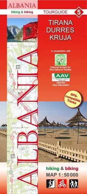 Cover: 9783943752113 | Albania hiking &amp; biking 1:50000 | Karte 5: Tirana - Durres - Kruja