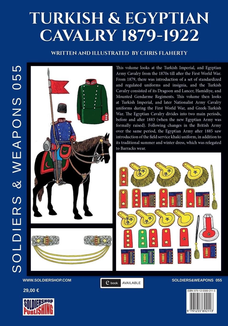 Rückseite: 9791255892113 | Turkish &amp; Egyptian cavalry 1879-1922 | Chris Flaherty | Taschenbuch
