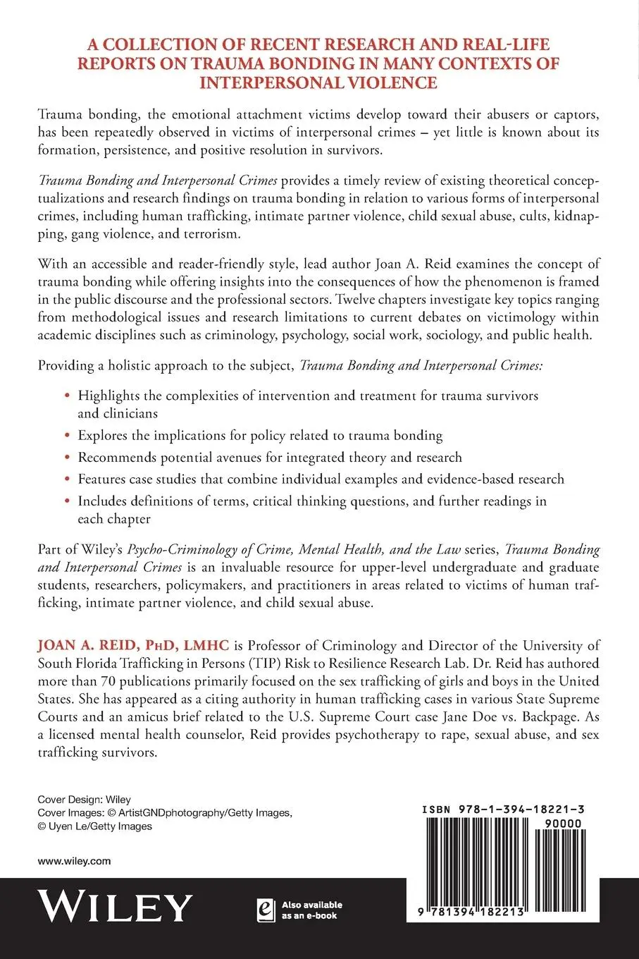 Rückseite: 9781394182213 | Trauma Bonding and Interpersonal Crimes | Joan A. Reid | Taschenbuch