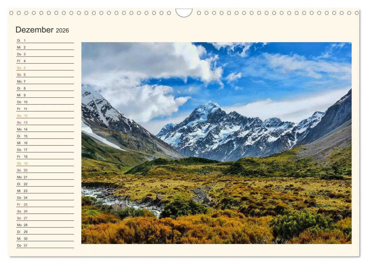 Bild: 9783457962213 | Neuseeland - atemberaubend schön (Wandkalender 2026 DIN A3 quer),...