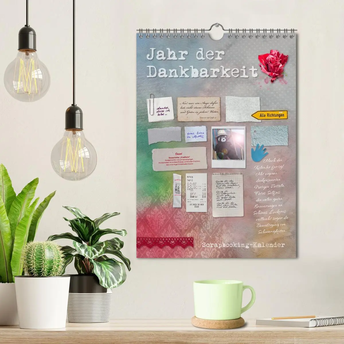 Bild: 9783516432213 | Jahr der Dankbarkeit - Scrapbooking-Kalender (Wandkalender 2026 DIN...