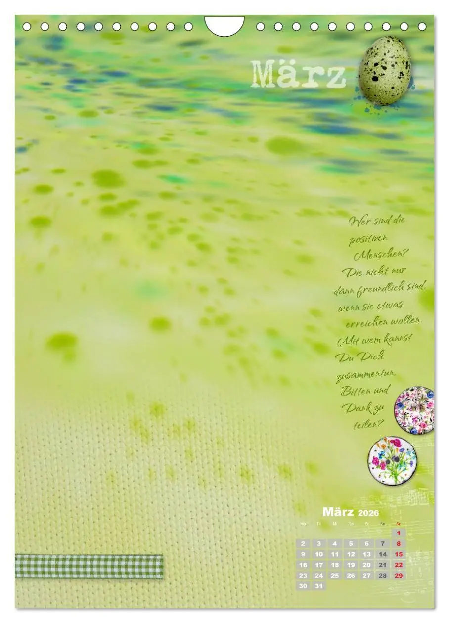 Bild: 9783516432213 | Jahr der Dankbarkeit - Scrapbooking-Kalender (Wandkalender 2026 DIN...