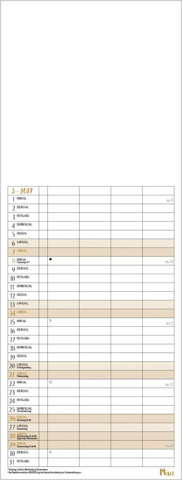 Bild: 9783819302213 | Foto-Malen-Basteln Familientimer gold 2027 | Verlag Korsch | Kalender
