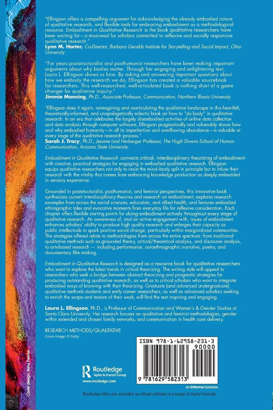 Rückseite: 9781629582313 | Embodiment in Qualitative Research | Laura L. Ellingson | Taschenbuch