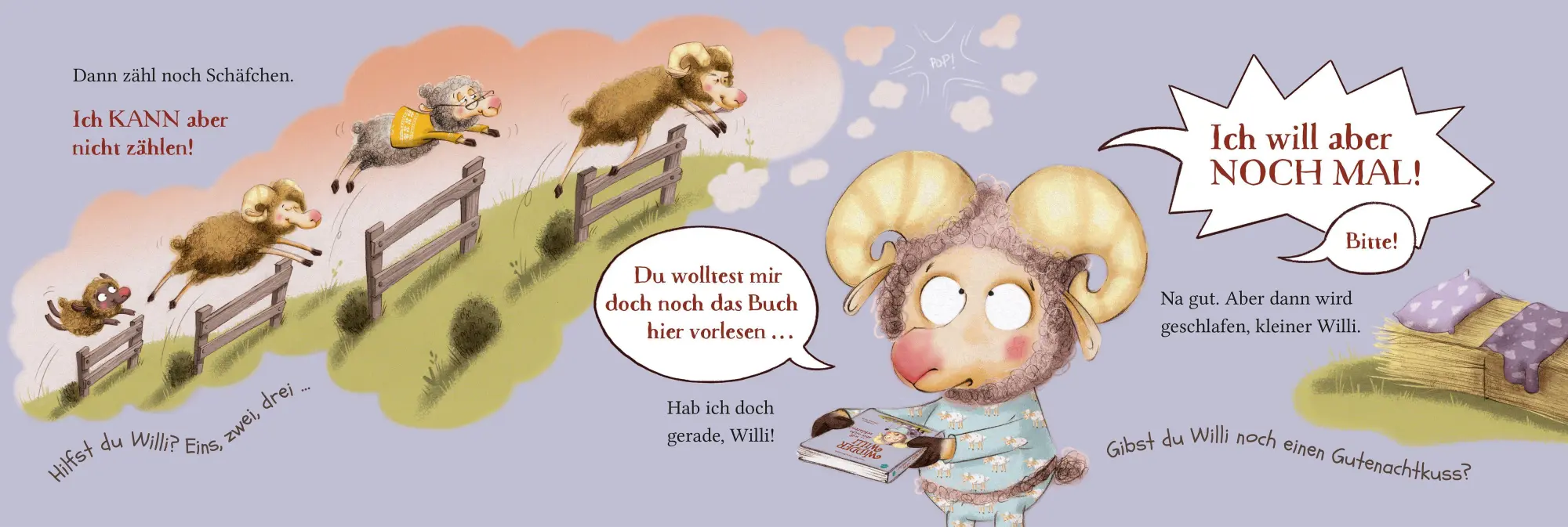 Bild: 9783401722313 | Widder Willi will aber nicht schlafen! Ein (Nicht-)Mitmach-Buch | Pohl