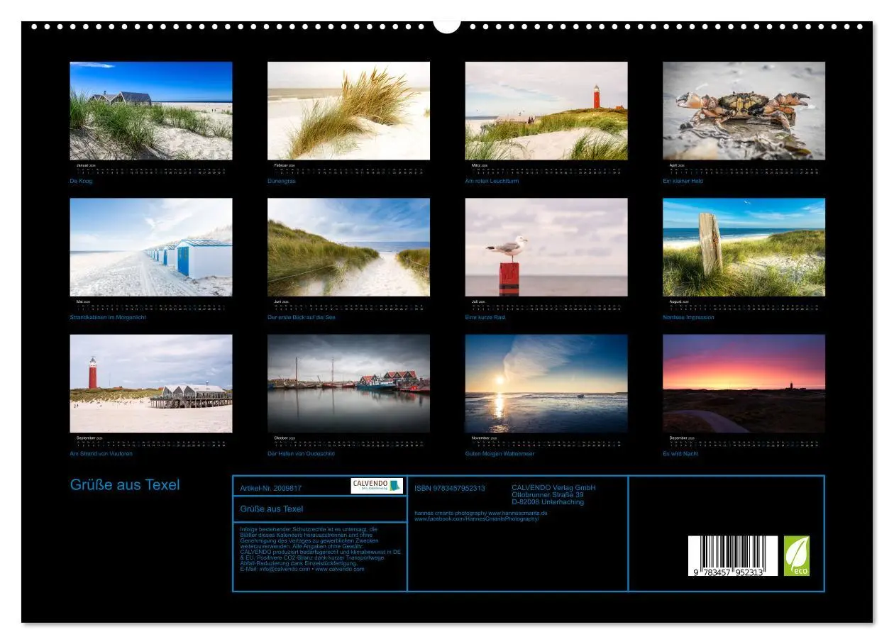 Bild: 9783457952313 | Grüße aus Texel (hochwertiger Premium Wandkalender 2026 DIN A2...