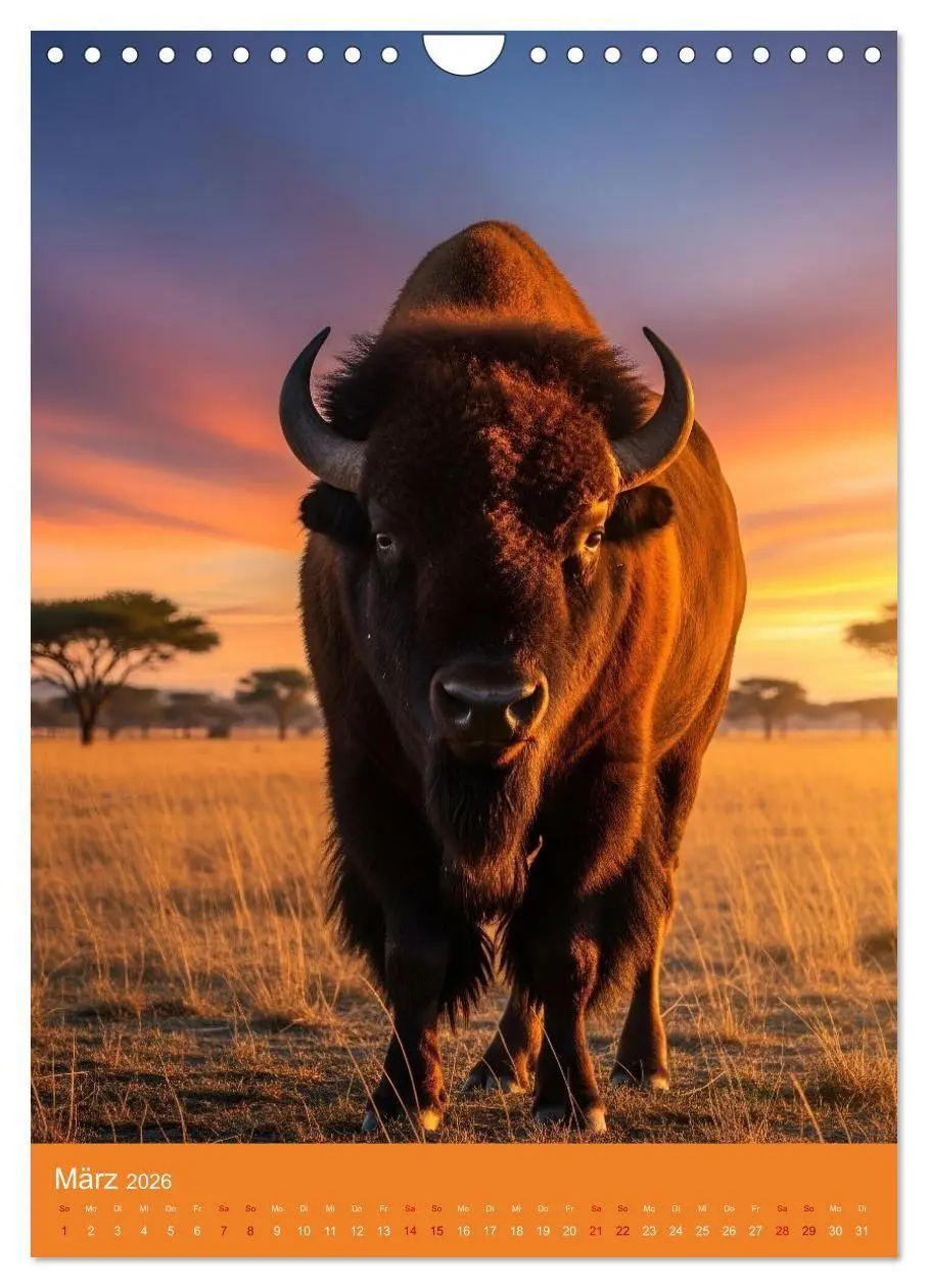 Bild: 9783516662313 | Tiere in der Savanne (Wandkalender 2026 DIN A4 hoch), CALVENDO...