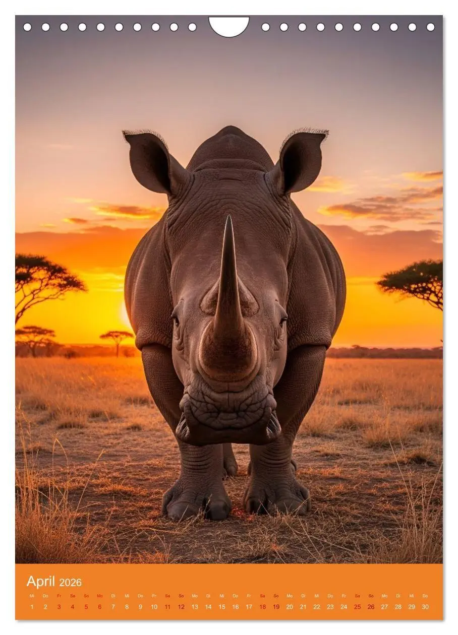 Bild: 9783516662313 | Tiere in der Savanne (Wandkalender 2026 DIN A4 hoch), CALVENDO...