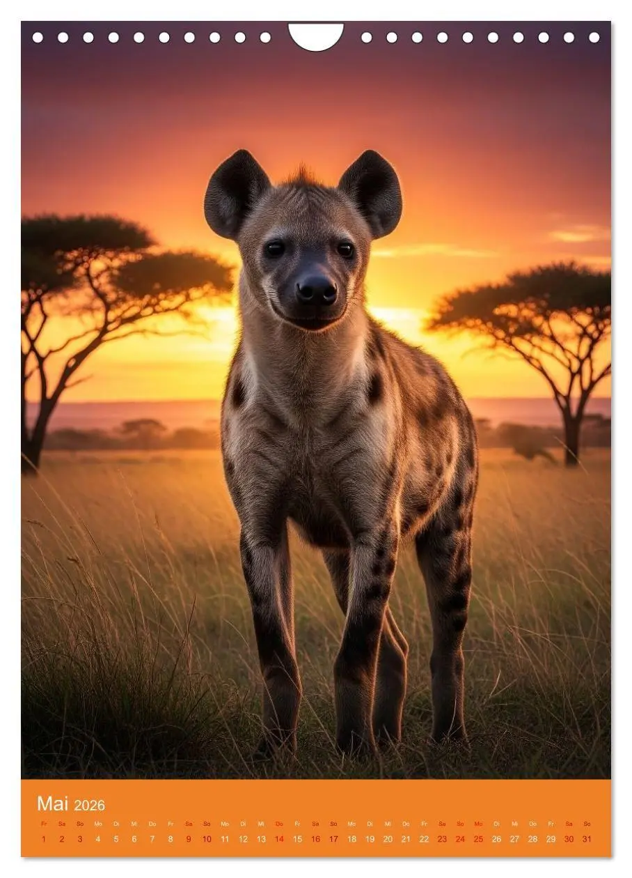 Bild: 9783516662313 | Tiere in der Savanne (Wandkalender 2026 DIN A4 hoch), CALVENDO...