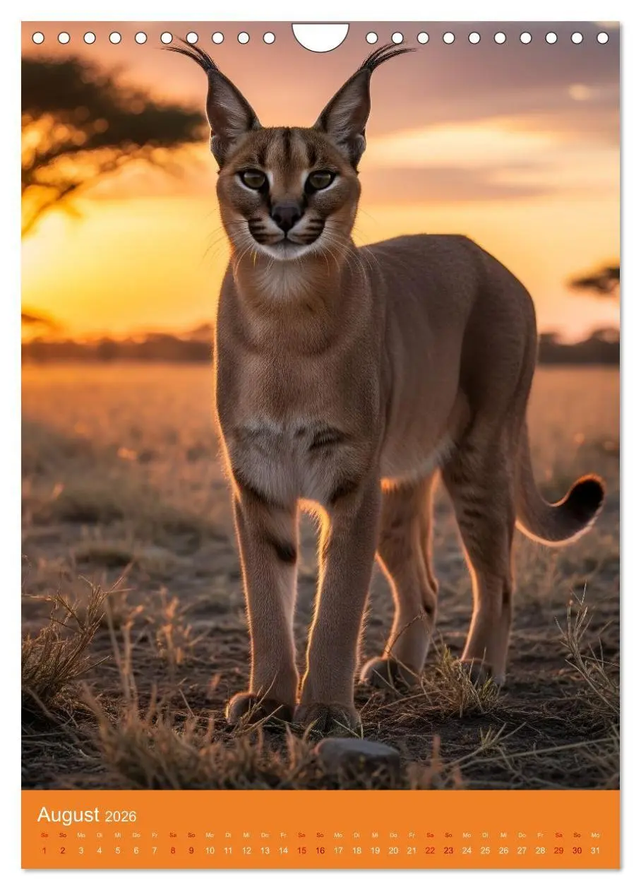 Bild: 9783516662313 | Tiere in der Savanne (Wandkalender 2026 DIN A4 hoch), CALVENDO...