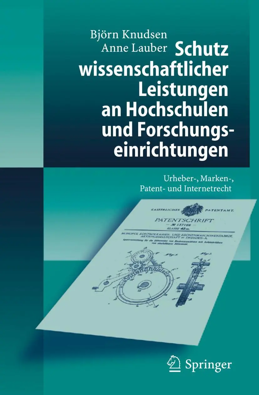 Cover: 9783540252313 | Schutz wissenschaftlicher Leistungen an Hochschulen und...