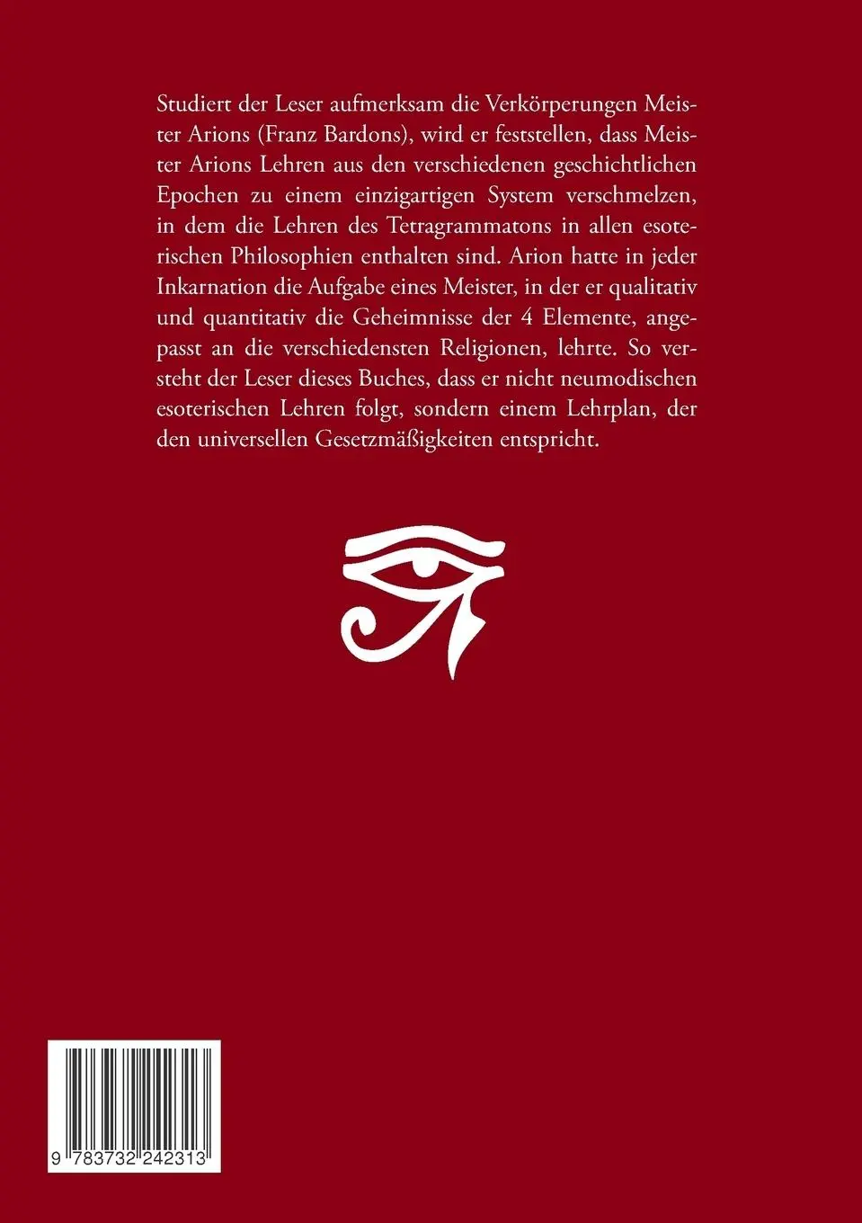 Rückseite: 9783732242313 | Die Verkörperungen des Meister Arion | Johannes H. von Hohenstätten