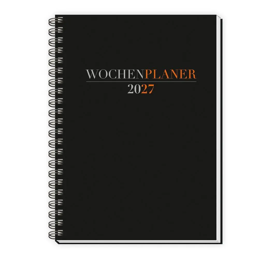 Cover: 4251901512413 | TRÖTSCH - Wochenplaner A5 mit Wire-O Schwarz 2027 | Taschenkalender