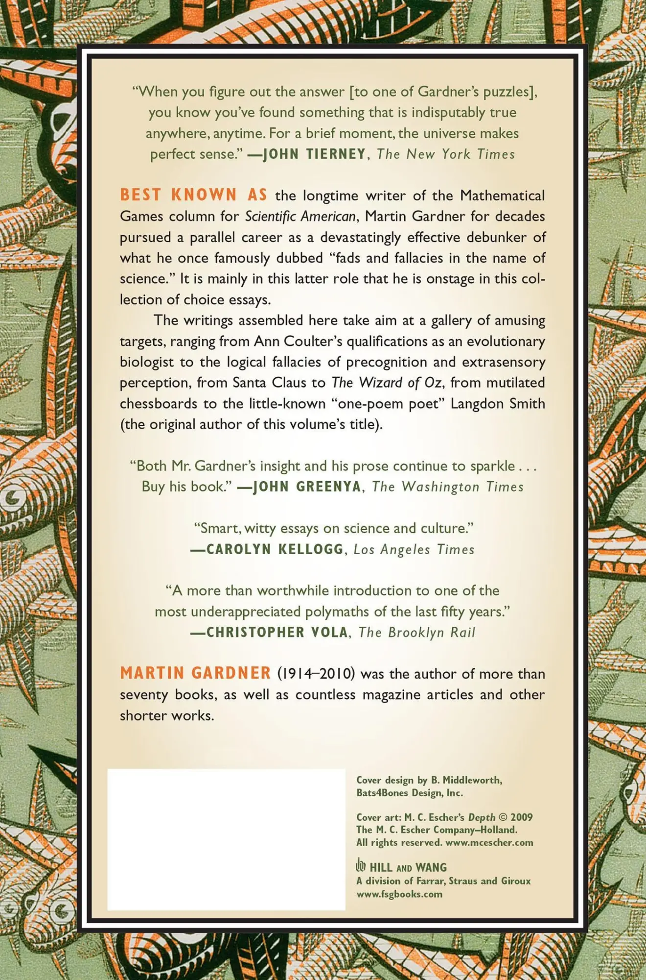 Rückseite: 9780374532413 | When You Were a Tadpole and I Was a Fish | Martin Gardner | Buch