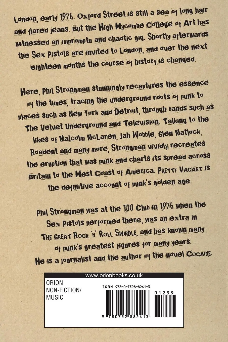 Rückseite: 9780752882413 | Pretty Vacant | Phil Strongman | Taschenbuch | Englisch | 2007 | W&amp;N