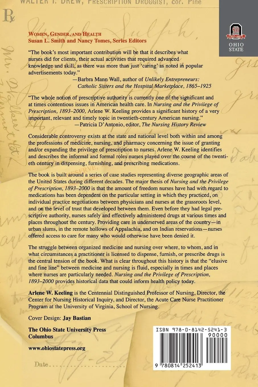 Rückseite: 9780814252413 | NURSING AND THE PRIVILEGE OF PRESCRIPTION | 1893-2000 | Arlene Keeling