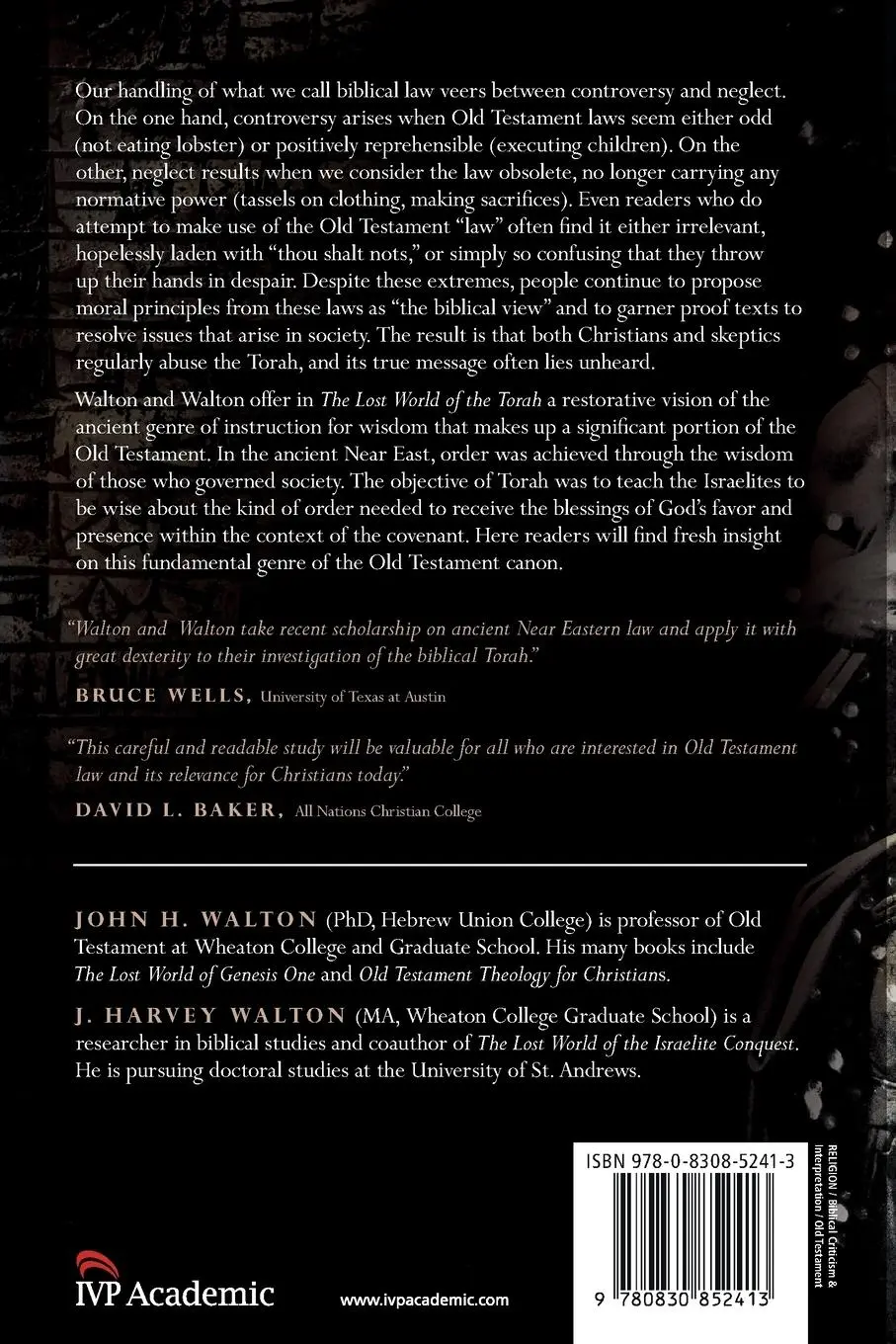 Rückseite: 9780830852413 | The Lost World of the Torah | John H. Walton (u. a.) | Taschenbuch