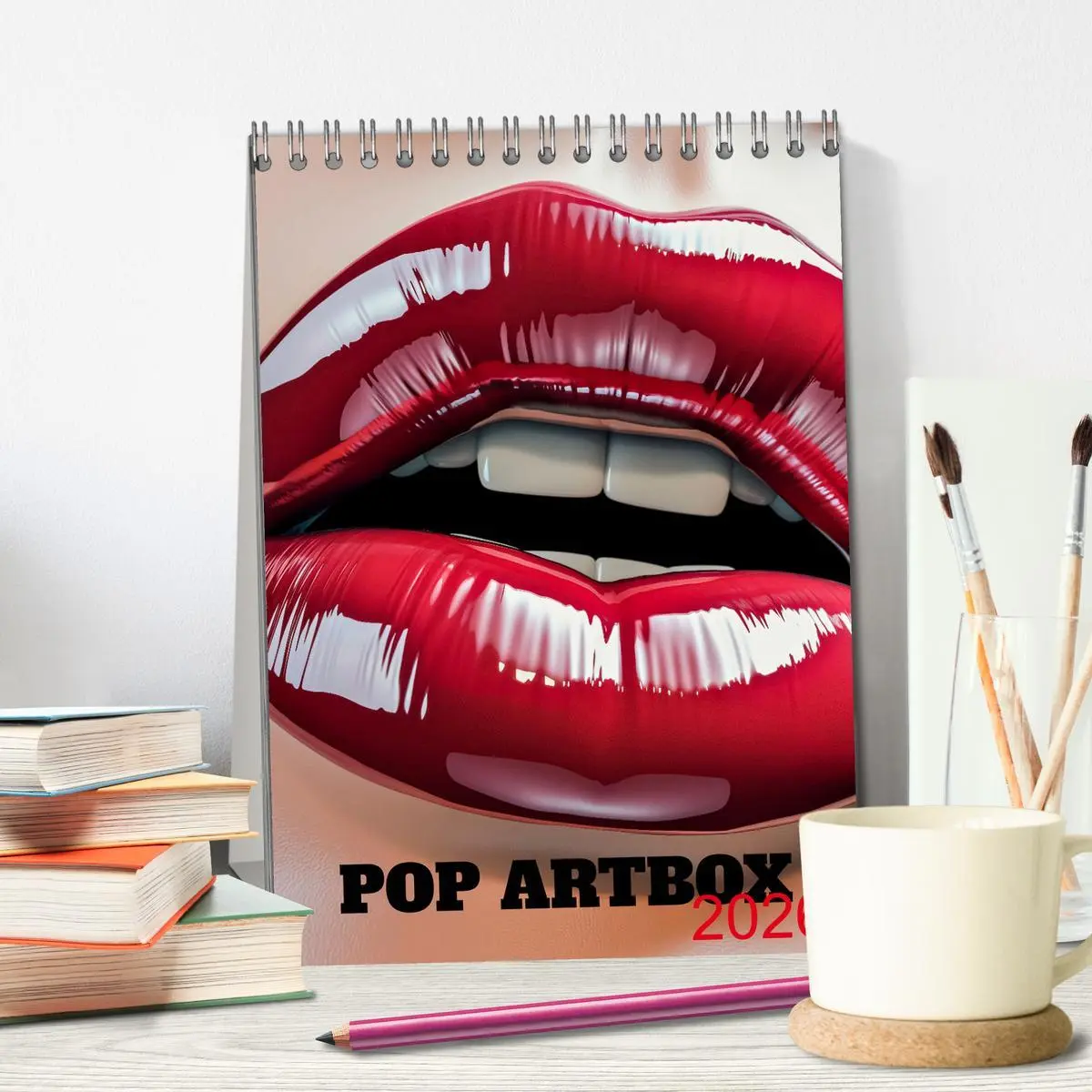 Bild: 9783516272413 | Pop Artbox (Tischkalender 2026 DIN A5 hoch), CALVENDO Monatskalender