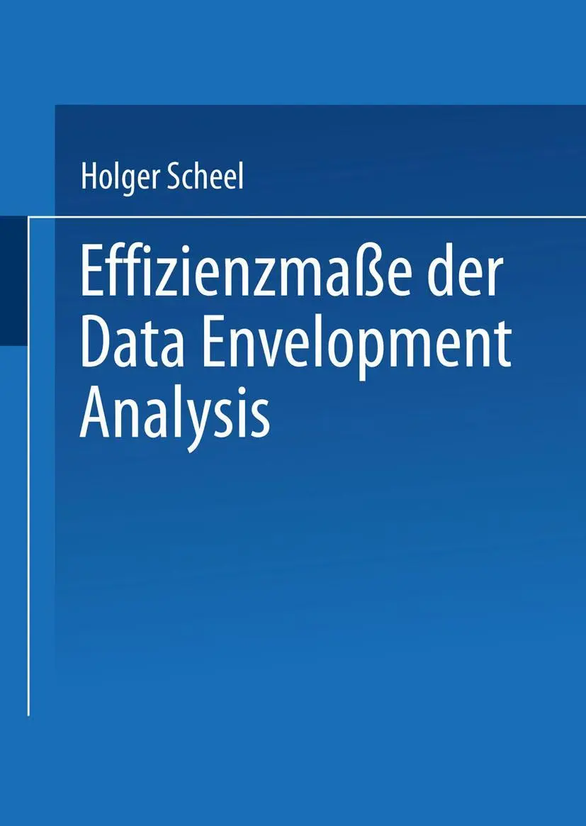 Cover: 9783824472413 | Effizienzmaße der Data Envelopment Analysis | Holger Scheel | Buch