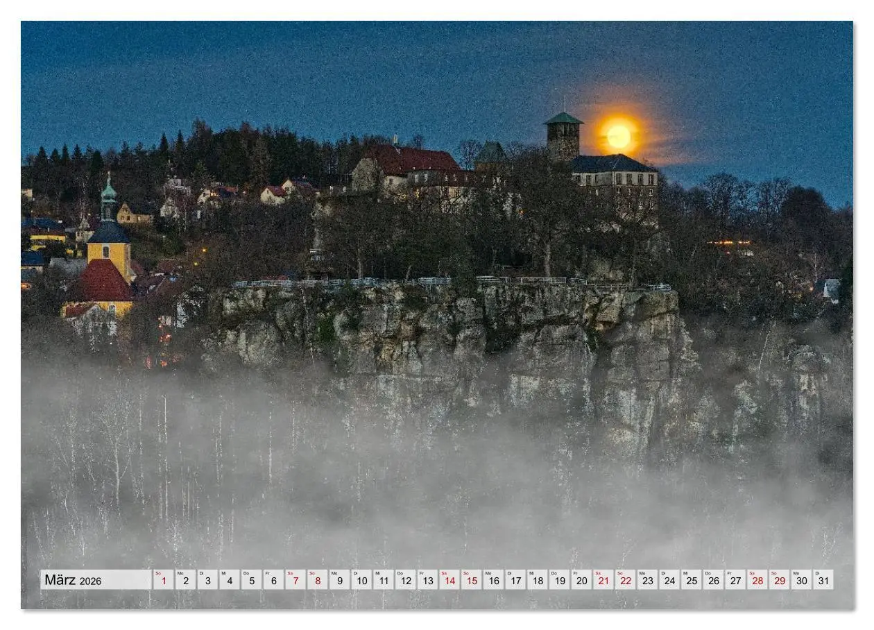 Bild: 9783457622513 | Die Burg Hohnstein im Licht der vier Jahreszeiten (Wandkalender...