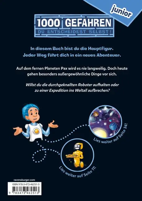 Bild: 9783473462513 | 1000 Gefahren junior - Abenteuer auf Planet Pax | Fabian Lenk | Buch