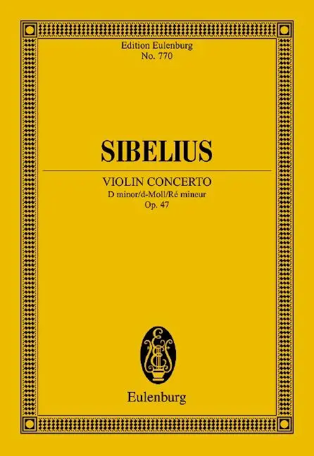Cover: 9783795762513 | Violinkonzert d-Moll | op. 47. Violine und Orchester. Studienpartitur.