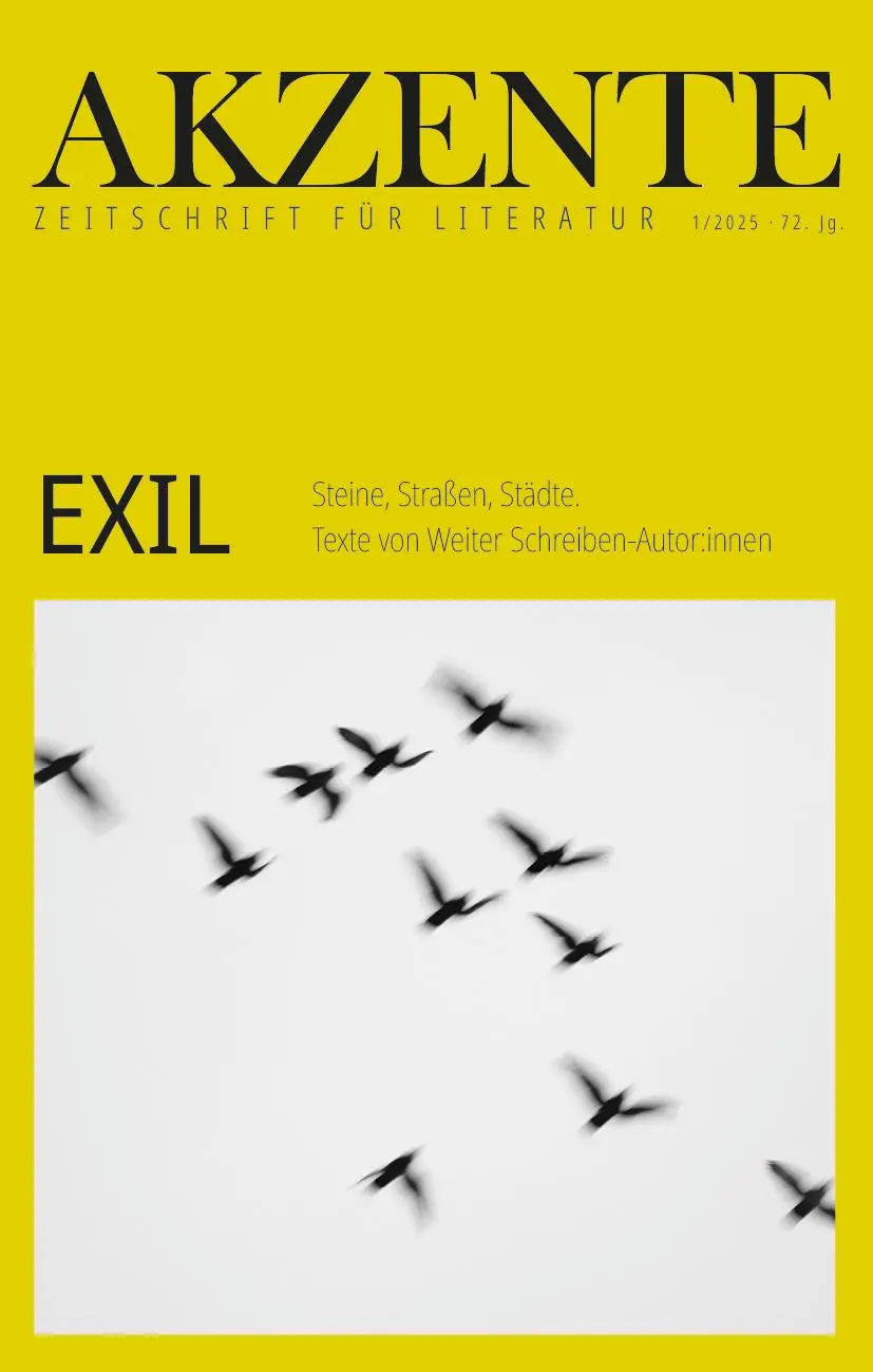 Cover: 9783910732513 | Akzente: EXIL | Steine, Straßen, Städte. 72. Jg. Heft 1/2025 | Buch