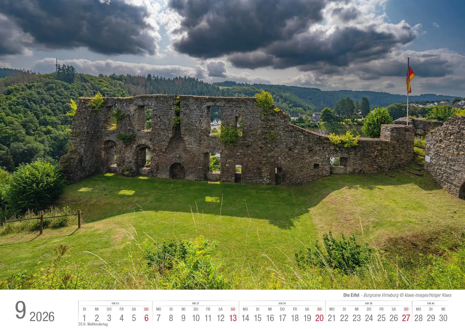 Bild: 9783965352513 | Eifel 2026 Bildkalender A3 Spiralbindung | Holger Klaes | Kalender