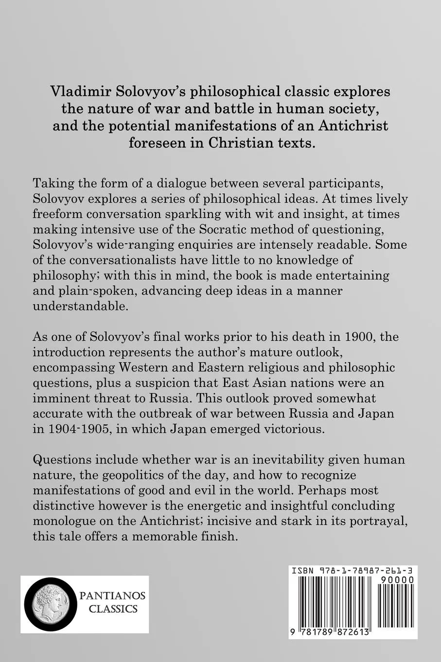 Rückseite: 9781789872613 | War, Progress, and the End of History | Vladimir Sergeyevich Solovyov