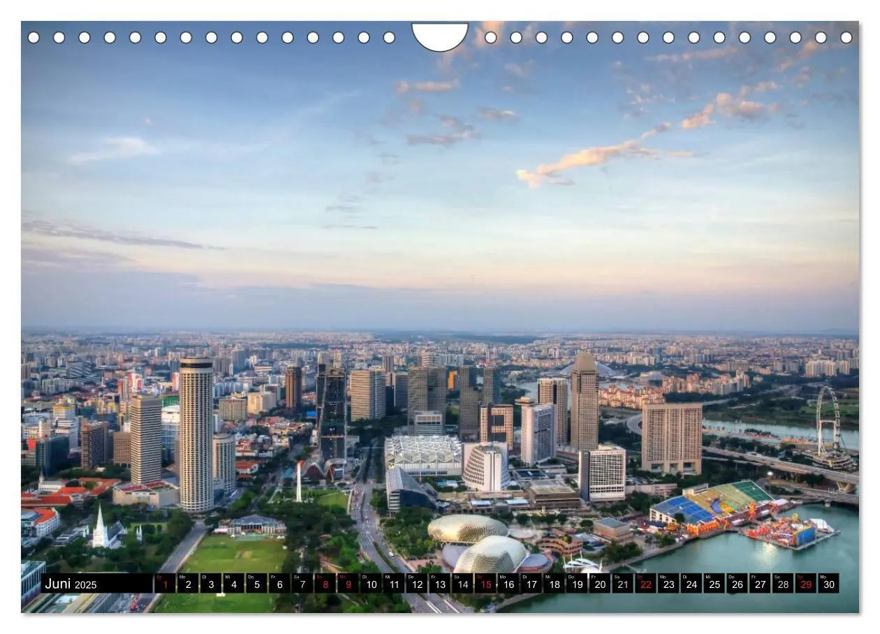 Bild: 9783435522613 | Singapur - Einzigartige Skylines (Wandkalender 2025 DIN A4 quer),...