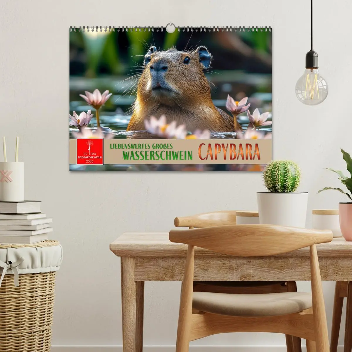 Bild: 9783457302613 | Capybara - liebenswertes großes Wasserschwein (Wandkalender 2026...