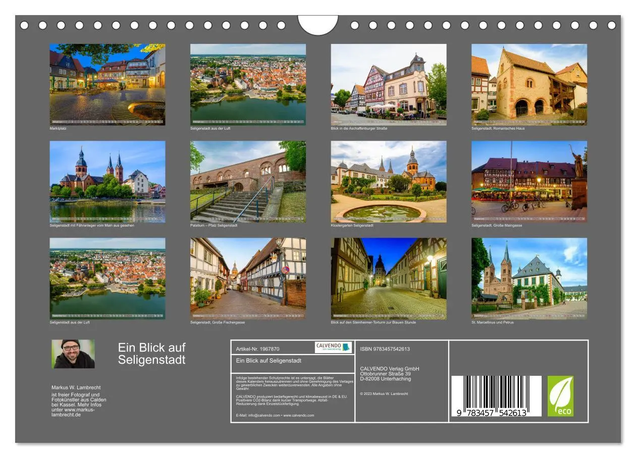 Bild: 9783457542613 | Ein Blick auf Seligenstadt (Wandkalender 2026 DIN A4 quer),...